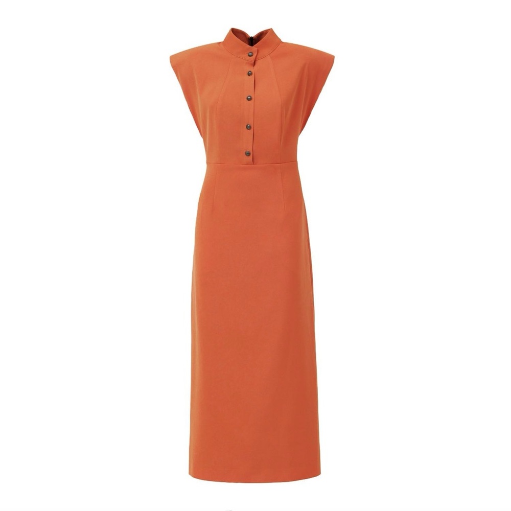 Julia Allert Fitted Sheath Dress with Shoulder Pads NWT